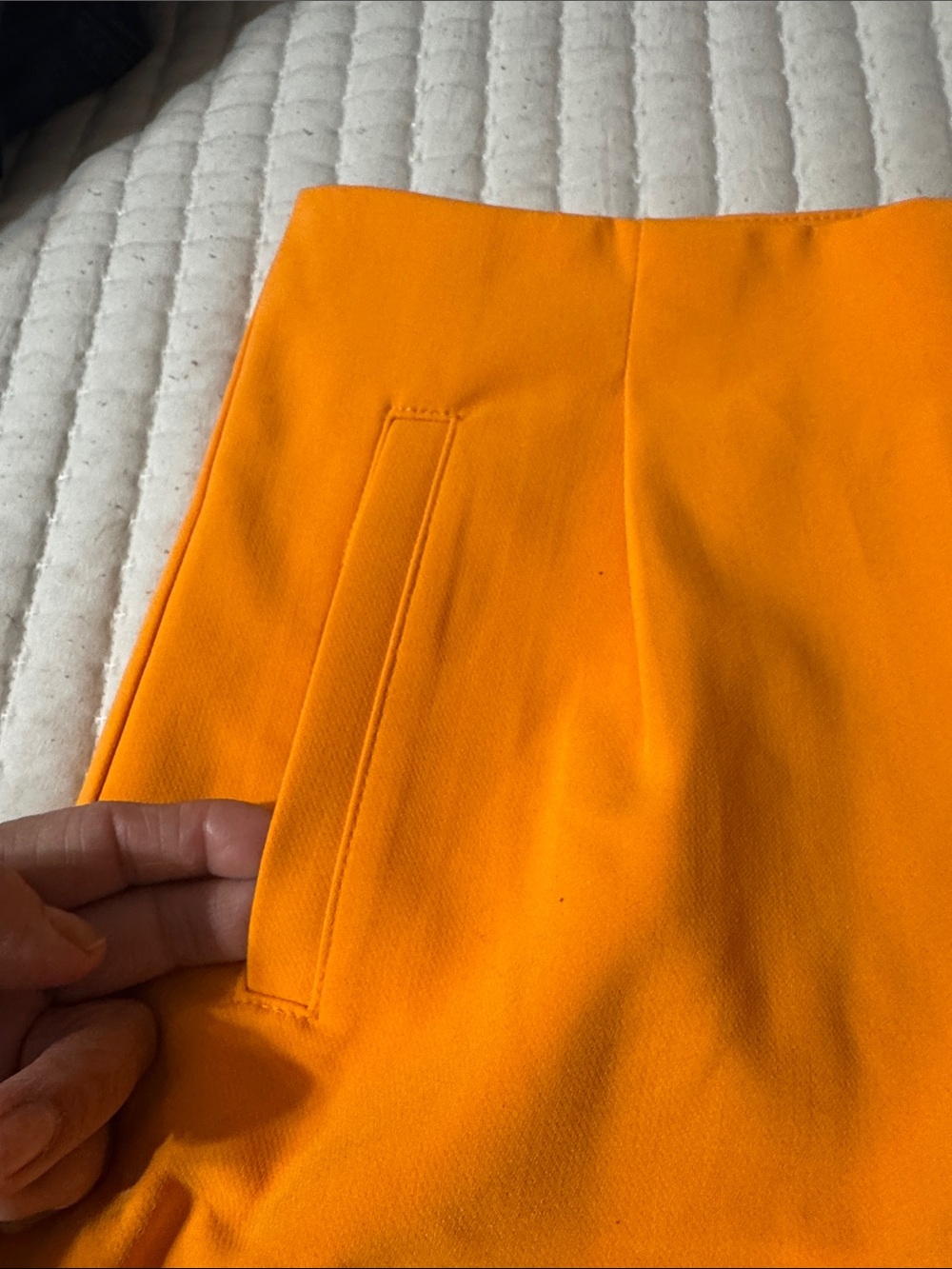 a new day High-Waist Tailored Shorts in Bright Orange - Picture 3 of 5